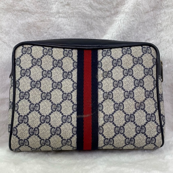 Gucci Handbags - GUCCI GG Authentic vintage toiletry travel makeup pencil case bag toiletries
